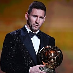 When did Messi win all of his Ballon d'Or awards? Seasons and stats