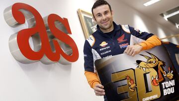 Toni Bou en la redacción de AS tras su 30 Mundiales.