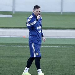 Messi trains ahead of first Argentina game since Russia 18