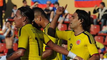 Dayro Moreno y Radamel Falcao García en la Selección Colombia