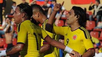 Dayro Moreno y Radamel Falcao García en la Selección Colombia