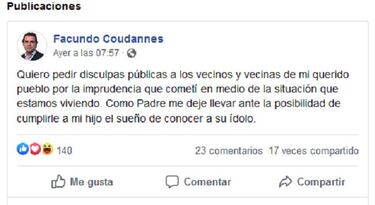 Acusan a Carlos Tevez de romper la cuarentena para jugar al fútbol con un concejal de Maipú