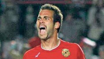 <b>EN LA AGENDA. </b>Dani Tortolero celebra un gol con el Nàstic de Tarragona.