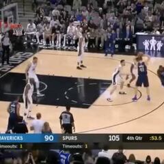 La receta del éxito de la NBA: El gesto de 'Pop' mientras Nowitzki lanza el último tiro de su carrera