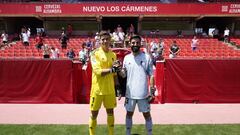 Momento de la presentación de Raúl y André.