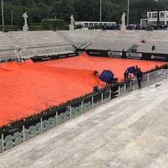 Se suspende la jornada en el Masters de Roma por la lluvia