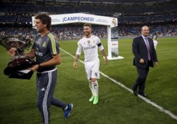 Rafael Benítez y Sergio Ramos.