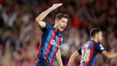 Lewandowski, el día del Barça-Inter de Champions.