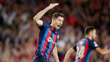 Lewandowski, el día del Barça-Inter de Champions.