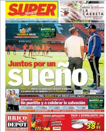 Portadas de la prensa deportiva