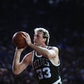 Larry Bird Shooting Free Throw