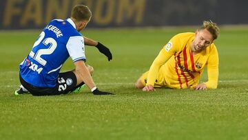 Luuk de Jong, en Mendizorroza.