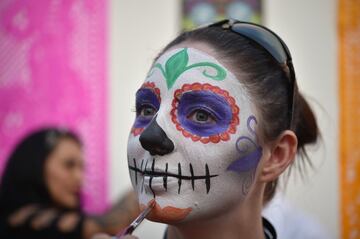 El día de muertos se vivió previo al Gran Premio de México