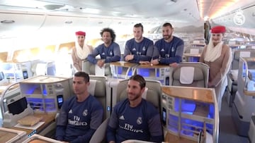 El Madrid presenta su nuevo avión... sin James en la foto