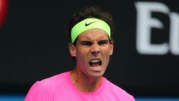 Rafa Nadal, durante el Abierto de Australia.