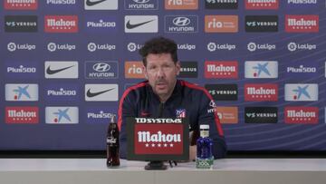 Simeone sobre el Clásico: "Lo vamos a ver, es un partido mundial"