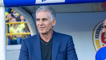 Carlos Queiroz disput&oacute; su partido 200 como seleccionador en el Colombia - Brasil 