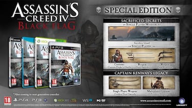 Cuatro ediciones para Assassin's Creed IV: Black Flag