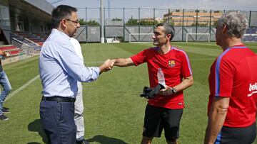 Valverde y Bartomeu, en una imagen de archivo.