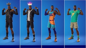 Skins LeBron James y Tune Squad LeBron y sus distintos estilos