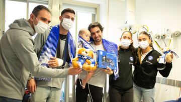 Visita navideña a los hospitales.