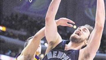 <b>SIEMPRE HACIA ARRIBA. </b>Gasol no para de acercarse a las estrellas.