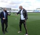 El saludo que se convertirá en viral entre Florentino y Zidane...