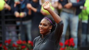 Serena Williams gan&oacute; en Roma.