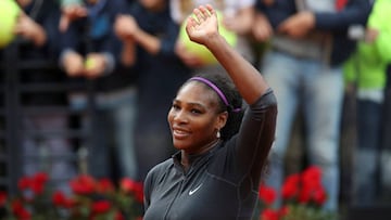 Serena Williams gan&oacute; en Roma.