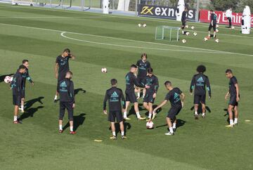 Bromas y risas en el entrenamiento previo a la Copa