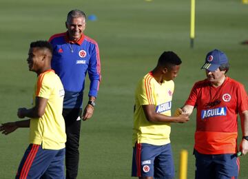 La Selección Colombia realizó su primer entrenamiento en Alicante y se prepara para los amistosos ante Chile y Argelia. 