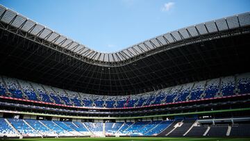 General View Stadium during the game Monterrey vs Cruz Azul, corresponding to the Quarter Finals second leg match of the Torneo Apertura 2022 of the Liga BBVA MX, at BBVA Bancomer Stadium, on October 15, 2022.
<br><br>
Vista General del Estadio durante el partido Monterrey vs Cruz Azul, correspondiente al partido de vuelta de Cuartos de Final del Torneo Apertura 2022 de la Liga BBVA MX, en el Estadio BBVA Bancomer el 15 de octubre de 2022.