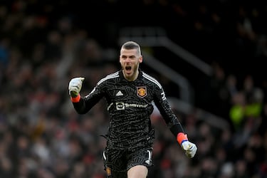 Desde su llegada de la mano de Sir Alex Ferguson, se convirtió en un futbolista imprescindible para todos los entrenadores en los 'red devils'. Disputó un total de 570 partidos con el United, desde que debutara en 2011. De Gea conquistó en su paso por Old Trafford un récord de cuatro trofeos Sir Matt Busby al mejor jugador del Manchester United de la temporada.
