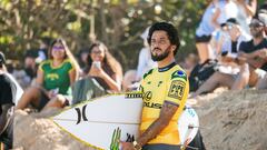 OAHU, HAWAII - JANUARY 31: Two-time WSL Champion Filipe Toledo of Brazil prior to surfing in Heat 6 of the Opening Round at the Lexus Pipe Pro on January 31, 2024 at Oahu, Hawaii. (Photo by Brent Bielmann/World Surf League)
