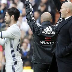 Isco juega menos que nunca