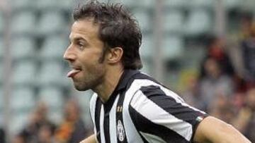 <b>MARCÓ EL CAPITÁN.</b> En la goleada de la Juventus no faltó el gol de Alessandro del Piero.