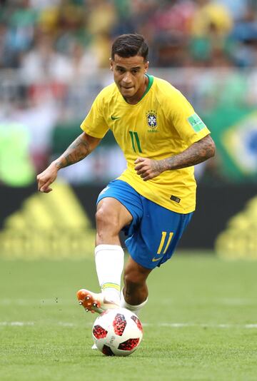 Coutinho sigue siendo uno de los mediocampistas más efectivos de la Copa del Mundo. Tiene una efectivad del 90 por ciento en sus pases y además, suma dos anotaciones y una asistencia con Brasil.