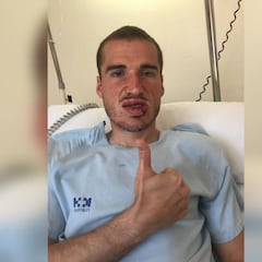 Álex Bergantiños ya tiene el alta tras recibir 70 puntos de sutura