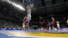 Jeff Taylor en el partido de la primera vuelta entre el Real Madrid y el Bamberg.