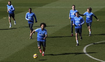 El Madrid entrena pensando en el Girona