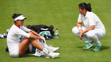 Conchita Mart&iacute;nez se ocupa provisionalmente de entrenar a Garbi&ntilde;e Muguruza. 