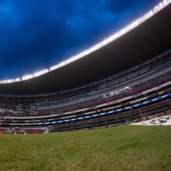 Inicia colocación de nuevo césped en el Estadio Azteca
