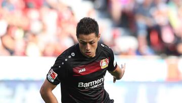 Action photo during Bayer 04 Leverkusen vs HSV Party Hamburger, for Week 2 of the 2016-2017 Bundesliga season at the BayArena.
Foto de accion durante el Partido Bayer 04 Leverkusen vs HSV Hamburger, Correspondiente a la Jornada 2 de la Bundesliga temporada 2016-2017 , en el Estadio BayArena, en la foto: (i-d) Javier Hernandez de Bayer Leverkusen c
10/09/2016/MEXSPORT/FIRO SPORTPHOTO.