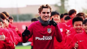 ¡Hasta los niños chinos imitan la celebración de Griezmann!