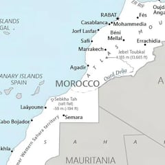 La CIA hace un cambio en el mapa de Marruecos para incluir una antigua región española