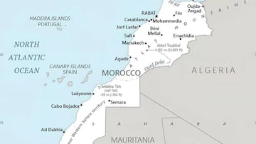 La CIA hace un cambio en el mapa de Marruecos para incluir una antigua región española