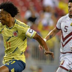 Cuadrado, figura del amistoso de Colombia ante Venezuela