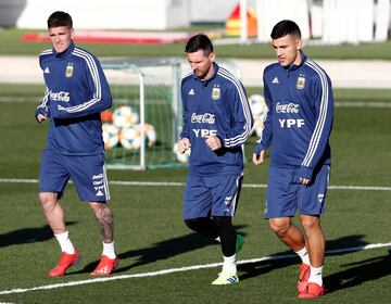 Messi volvió a entrenar con la selección Argentina