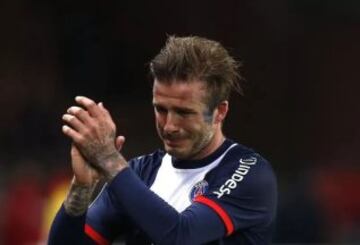 David Beckham rompió en llanto mientras era jugador del PSG en el 2013