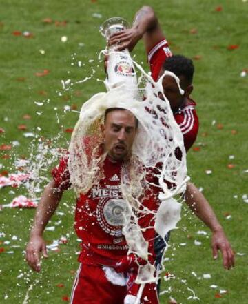 El Bayern celebra el título de campeón de la Bundesliga